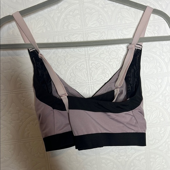 CACIQUE Bralette No Wire Wireless Racerback 22/24 (3X) Lavender Black - Picture 6 of 12